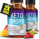 Toplux Keto Diet droppar ketogent tillskott - Premium Formel för att stödja ketos, bättre Absorption Liquid, Garcinia Cambogia, för män och kvinnor