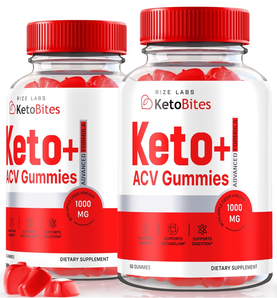 Rize labs - Keto Bites ACV Gummies för avancerad viktminskning, All Natural Apple Cider Vinegar Supplement (120 Gummies)