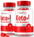 Rize labs - Keto Bites ACV Gummies för avancerad viktminskning, All Natural Apple Cider Vinegar Supplement (120 Gummies)