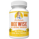 Dr Danielle's Bee Wise - Bee Pollen Supplement - Bee Well med Royal Jelly, Propolis, Beepollen i 4 Daily Bee Pollen kapslar