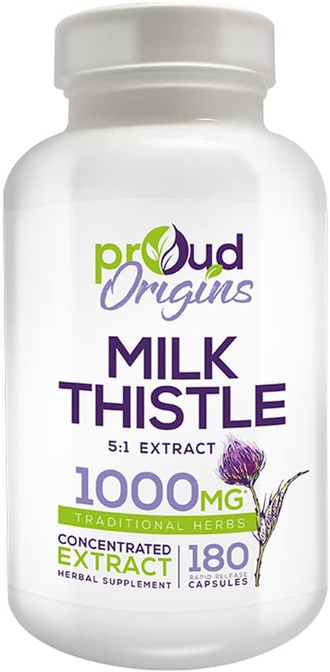 1000mg Milk Thistle hjälper till att upprätthålla hälsosam leverfunktion, optimera hälsa, snabb frisättning, glutenfria kosttillskott - 6-månaders leverans