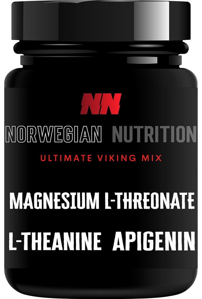 Den största Combo? Magnesium L-Threonate, Apigenin och Theanine! Extrem renhet och bara den verkliga affären för sömn och kognitiv funktion | Rekommenderas av Huberman