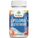 2400MG Liposomal Glutathione, med Vitamin C, Milk Thistle & Alpha-Lipoic Acid, Master Antioxidanter, Rena Reduced L-Glutathione - Immune System, Cell Repair, Energy, High Absorption, 60 Softgels
