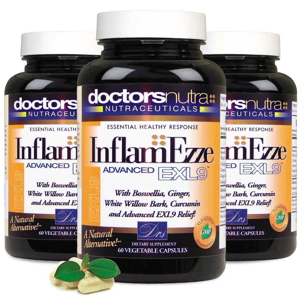 (Pack of 3 InflamEzze - Totalt 180 grevekapslar
