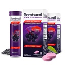Sambucol Black Elderberry tabletter med vitamin C & Zink - Immune Support Supplement, Black Elderberry med Zink och vitamin C Effervescent tabletter, höga antioxidanter, dricka fizzies- 30 greve