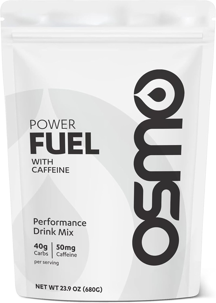 Osmo Power Fuel med koffein - Kolhydratpulver Inkluderar Cluster Dextrin, Natrium & Fruktos, Snabb Absorption och bränsle, ingen gastric Distress, alla naturliga ingredienser, neutral smak - 16 portioner