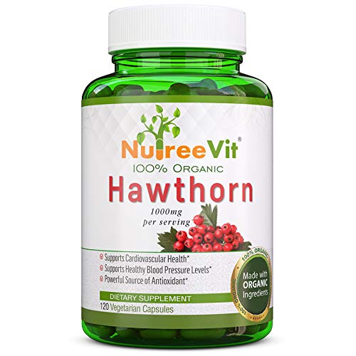 NutreeVit 100% Organic - Hawthorn Berry Powerful Superfood Formula (320 Capsules)