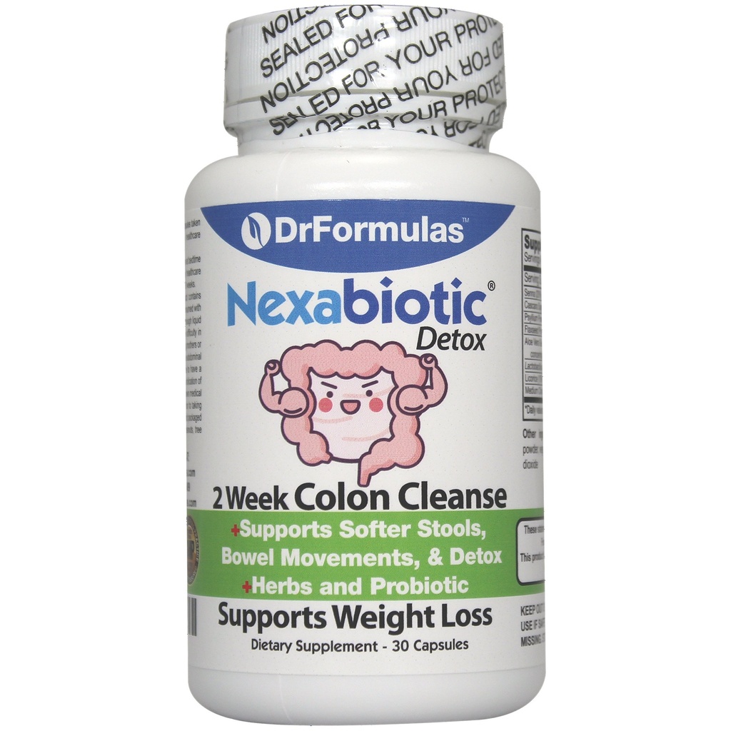 DrFormulas Probiotics for Women Weight Loss | Män & Women Colon Cleanse Detox | Nexabiotic 2 veckors snabba och snabba piller, kosttillskott (inte te)