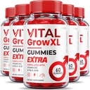 (5 Pack) Vital Grow XL Gummies - Maximal styrka Formel - Vial Grow XL Extreme Strength Formel, Vital Grow XL Reviews, Total Daily Health Support 1000mg Maximal Wellness Supplement (300 Gummies)