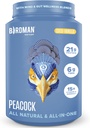 BIRDMAN Peacock Vegan Protein Powder | Komplett Plant Based Meal Replacement Shake med Magnesium, Vitamin D, MCT Oil | Allt i ett tillägg för män och kvinnor | Smooth Texture | Coco Vanilla Flavor