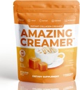 Superfoods Company Amazing Creamer med Collagen - Keto Creamer-Hyaluronic Acid & MCT Oil - Brain Boost & Curbs Cravings - Supports Healthy Skin & Hair - Diet-Friendly [30 Servings] [Salted Caramel]