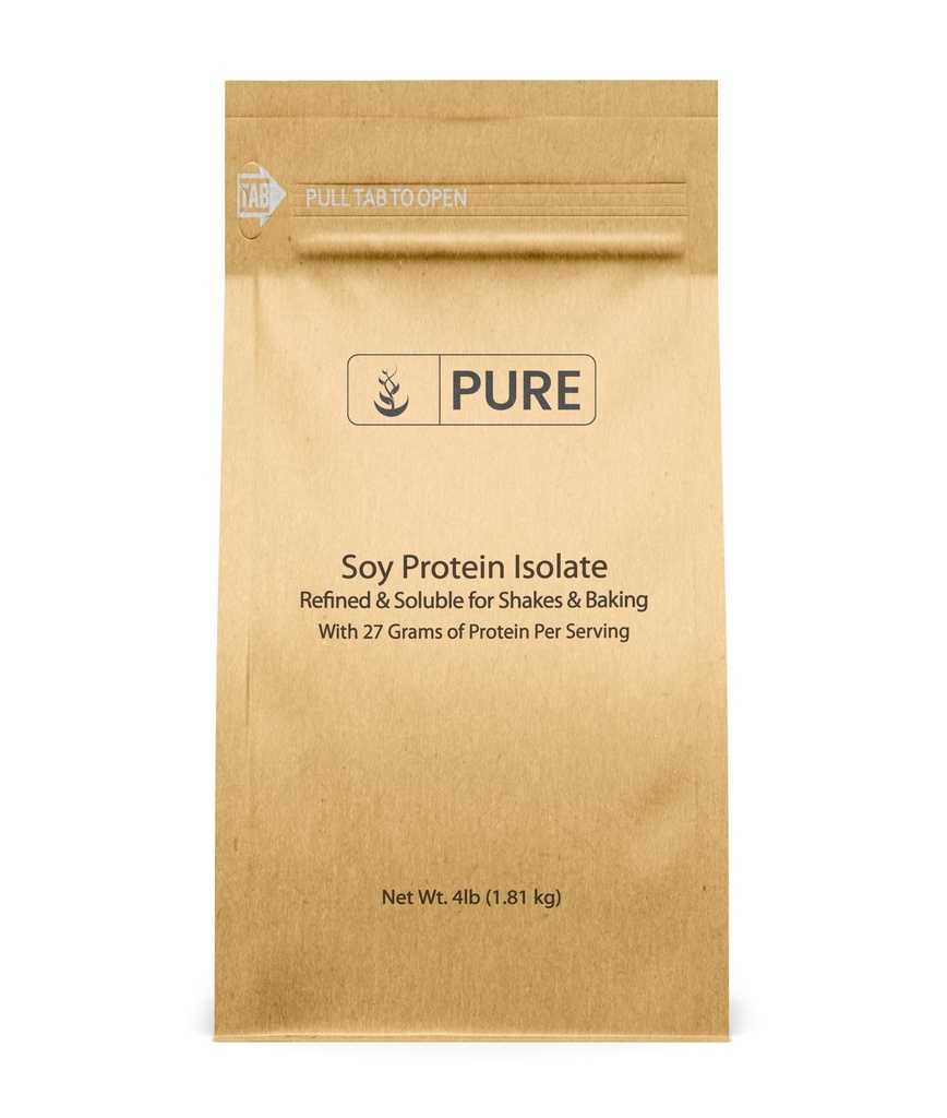 PURE ORIGINAL INGREDIENTS Soy Protein Isolate (4 lb) Alltid ren, inga fillers eller tillsatser