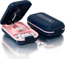 Pill Cutter, Pill Splitter för att skära små piller eller stora piller i hälften, skär piller, vitaminer, tabletter, rostfritt stål Blade, Travel Sized (Pill Cutter, Blue)
