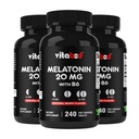Melatonin 20 mg - 240 snabba upp tabletter - Drug Free - Natural Berry Flavor - Vegetarian, Non-GMO, Gluten Free 240 Count (Pack of 3)