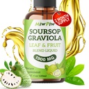 Soursop Liquid Drop 4 Fl oz för Cell Support & Regeneration, Immune Boost, Relax, Liver och Sleep, Soursop Bitters Liquid, Herbal Goodness, Sugar / Gluten Free, Natural Flavor