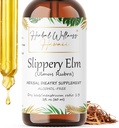 Slippery Elm (Ulmus Rubra) Torkade Bark Alkoholfri flytande extrakt (2 oz)