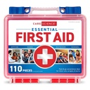 Care Science First Aid Kit, 110 bitar | Professionell användning för resor, arbete, skola, hem, bil, nöd, överlevnad, camping, vandring och mer