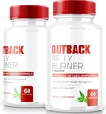 (2 Pack) Outback Belly Burner Pills, Premium Out Back Belly Burner Keto Capsules, All Natural Keto Supplement för att stödja Fitness och Body Goals, Officiella Outback BellyBurner recensioner (120 kapslar)