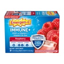 Emergen-C Immune+ Triple Action Immune Support Powder, BetaVia (R), 1000mg Vitamin C, B Vitaminer, D-vitamin och antioxidanter, Raspberry, Tillbaka till School Essentials - 30 Count