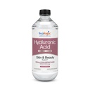 Hyalogic Liquid Hyaluronic Acid Supplement - Ingestible Skin Support med 100mg HA och 100mg MSM - Naturlig Hydration för ansiktet, ögonen och läpparna - Hög molekylvikt Formel - 12 oz
