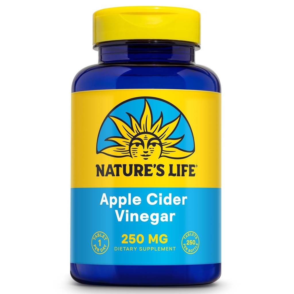 Naturens liv Apple Cider Vinegar 250mg | med 87 mg Acetic Acid (250 VegCaps)