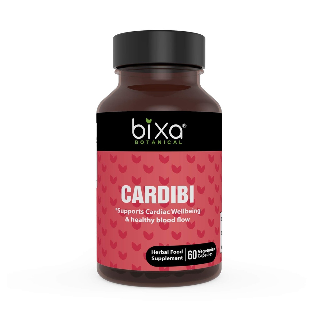 Ayurvedic Natural Herbal Supplement CARDIBI Capsules Pure Authentic Premium Quality 60 Veg Capsules (450mg) (med Arjuna, Guggul, Punarnava, Trikatu Powder och Garlic Extract)