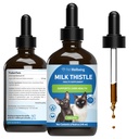 Pet Wellbeing Milk Thistle för katter - Organic Milk Thistle, stöder hälsosam leverfunktion och avgiftning - Vet-Formulerad Herbal Supplement - 4 uns (118 ml)