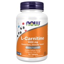 NOW Foods Supplements, L-Carnitine 1000 mg, Purest Form, Aminosyra, Fitness Support*, 50 tabletter