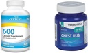 21st Century Calcium 600mg tabletter 400 greve & HealthWise Medicated Chest Rub 4oz Cough Suppressant