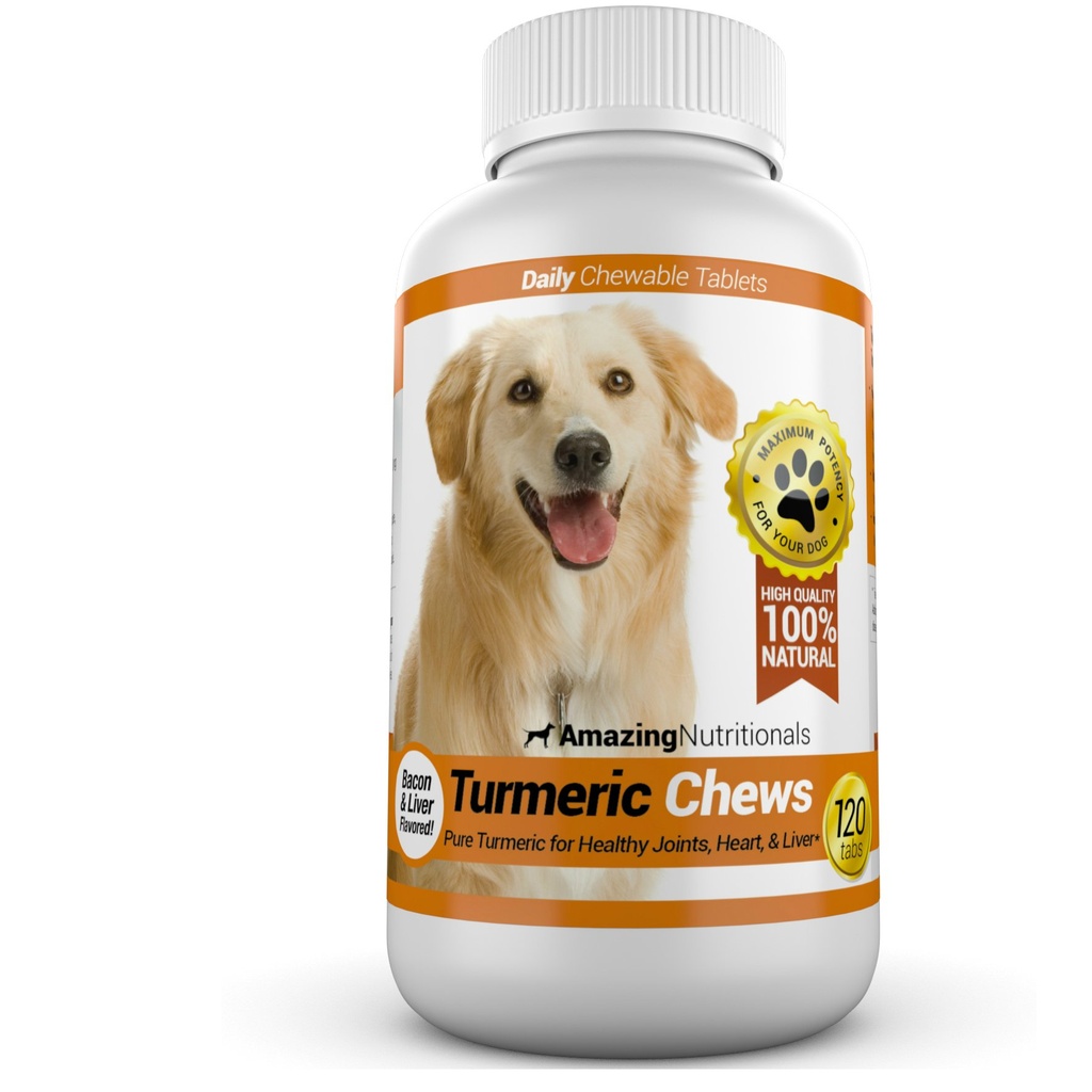 Fantastisk gurkmeja för hundar Curcumin Pet Antioxidant, eliminerar gemensam smärta inflammation, 120 Chews