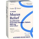 Foster & Thrive Chest Congestion Mucus Extended Release, 600 mg Guaifenesin Relieves Chest Congestion orsakad av Excess Mucus (Jämför med Mucinex 12 timmars utökad release), 40 tabletter