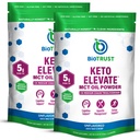 BioTrust Keto Elevate - C8 MCT Oil Powder - Ketogen MCT Coffee Creamer, Keto Coffee Creamer - Clean Energy, Mental Focus & Clarity - 100% Caprylic Acid MCT Powder, Non-GMO (Unflavored, 40 Servings)