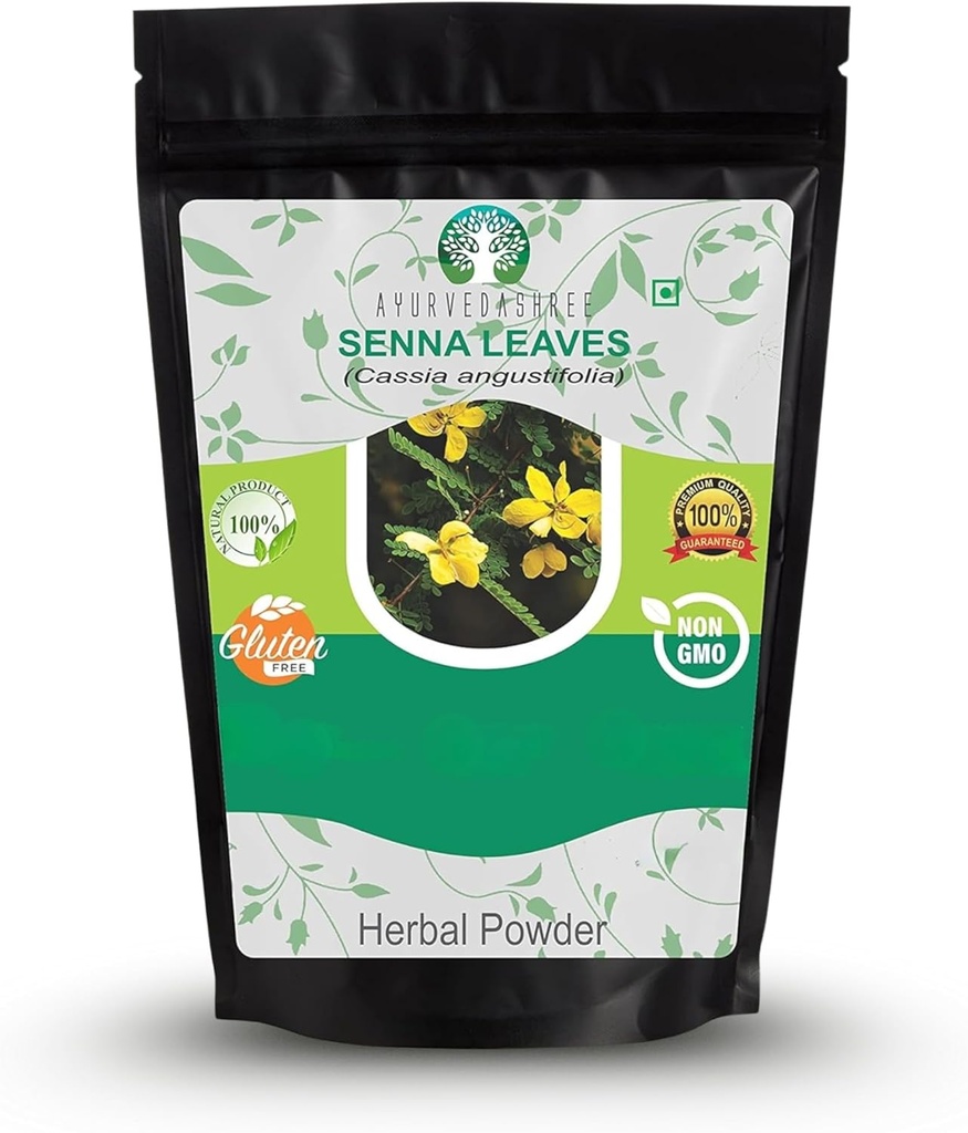 Senna Leaf Powder 200 Gm I Cassia angustifolia Powder I Ayurvedic Herbal Supplement för att stödja Digestive Function I 100% ren och naturlig