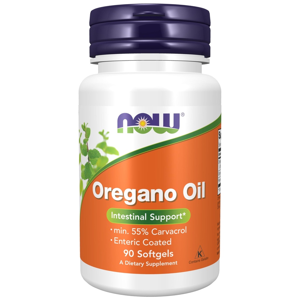 Nu livsmedelstillskott, Oregano Oil med Ginger och Fennel Oil, Enteric Coated, 90 Softgels