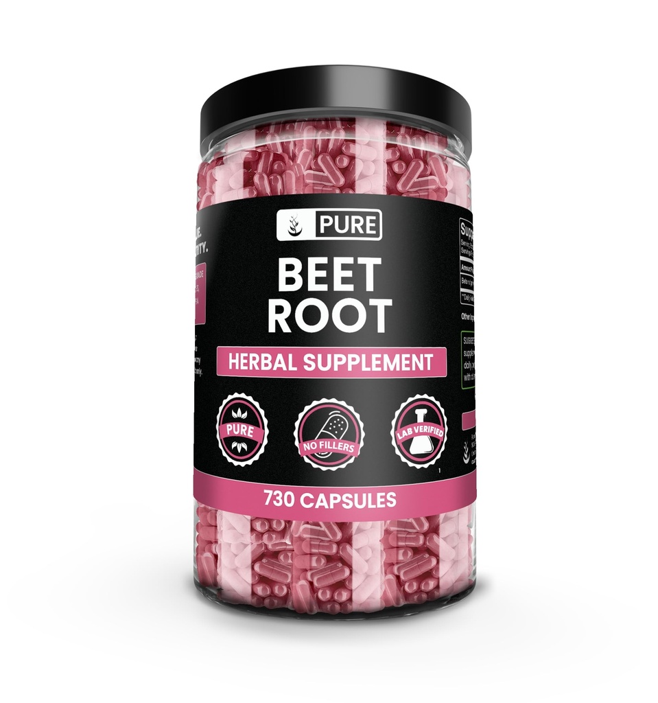 PURE ORIGINAL INGREDIENTS Beet Root (730 kapslar) Inga magnesium eller risfiller, alltid ren, Lab Verified