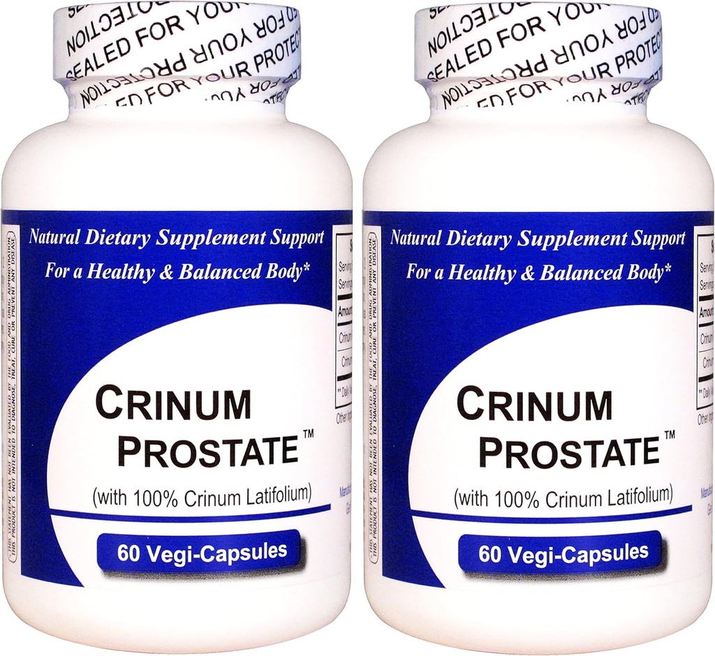 Crinum Prostate 2-Pack (120 Total Capsules) 100% koncentrerad vietnamesisk Crinum Latifolium innehåller inga syntetiska fyllmedel som Silicon Dioxide, Talc, Magnesium Sterate, etc.