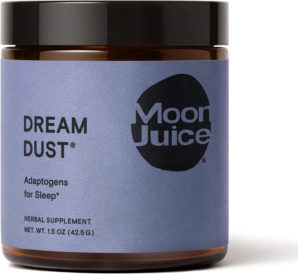 Dream Dust by Moon Juice - Tranquil Rest - Natural Adaptogenic Powder Supplement - Ashwagandha, Chamomile, Jujube, Polygala & Schisandra - Vegan, Non-GMO, Gluten-Free (1.5oz)
