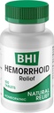 BHI Natural Hemorrhoid Relief Soothes Burning, Swelling, Itching, Rectal Pain & Discomfort 8 Maximal Strength Homeopathic Active Ingredients Ease from The Inside for Women & Men - 100 tabletter