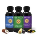 C60 Evo All-Natural Edible Oils, Mini Oil Sampler Set med Pure C60 ESS60, Immune Support och Joint Support Supplement med Olivolja, Avocado Oil & MCT Coconut Oil, Set of 3, 2 oz