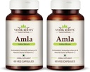 Generisk RISE Amla Capsules 60  Organisk Antioxidant Immunity Enhancer Natural Source of Vitamin C and Hair Growth Herbal Supplements (Pack of 2)