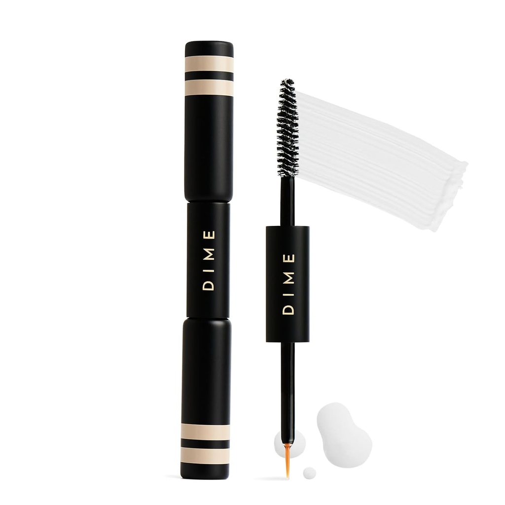 DIME Beauty Boost Duo, Travel-Sized Eyelash Boost Serum och Eyebrow Enhancing Gel Combo, Lash och Eyebrow Growth Serum, 3 ml av Varje