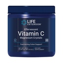 Life Extension Effervescent Vitamin C Magnesium Crystals, omedelbar lindring från Occasional Constipation, Gluten-Free, Non-GMO, Vegetarian, Net Wt 180 Grams