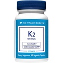 Vitamin Shoppe Vitamin K2-100 MCG (60 Vegetariska kapslar)