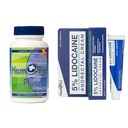 HemRid Plus & Lidocaine Cream Bundle: Omfattande omsorg för hemorrojdsbesvär, tyglad i USA