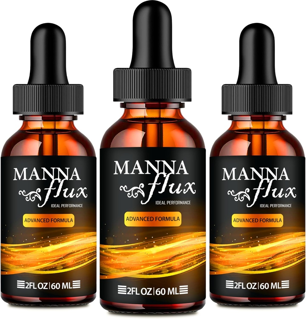 Manna flux droppar, Mannaflux Support Supplement Liquid Drops - Maximal styrka, Manna Flux Health & Wellness Drops, Mannaflux All Natural Formel, Manna Flux Liquid Drops Reviews (3 Pack)