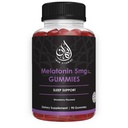Halal Melatonin Gummies | 2,5 mg - 5 mg | Sleeping and Sleep Support | Naturligt, vegetariskt, icke-GMO, Gluten-Free, Gelatin-Free | för Ault, Män och kvinnor | 45-90 portioner
