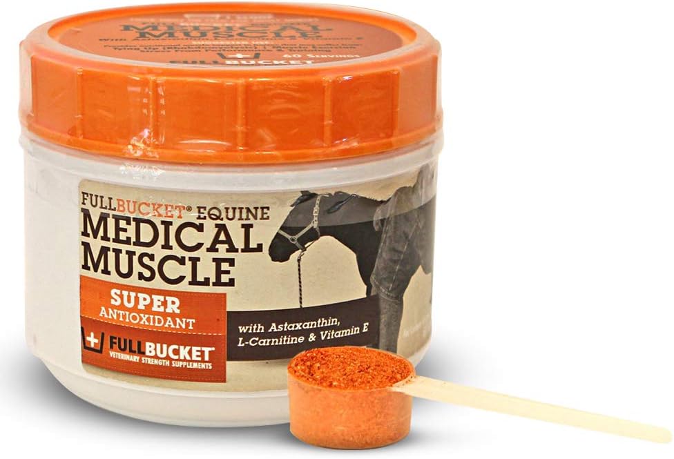 FullBucket Equine Medical Muscle Recovery – Athletic Muscle Recovery Horse Performance Supplement