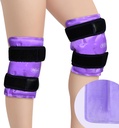 REVIX Återanvändbar Knee Ice Pack Wrap för Post-Workout Recovery, Gel Ice Pack Knee med Cold Compression Therapy, Soft Plush Cover och Hands-Free Application, en uppsättning av två