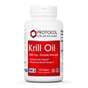 PROTOCOL FOR LIFE BALANCE Krill Oil 1000mg - Extra Strength Krill Oil Supplement - DHA & EPA - med Astaxanthin - Support Heart, Brain, Joints - Non-GMO & Halal - 60 Softgels
