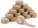 16 Rolls Självhäftande bandage Wrap - För morgondagen 1 tum liten andningsbar atletisk tejp, sträckning Adherent Finger Wrap för Sport, Skada, Första Hjälpen Medicin, Tå Sprains & Svullnad